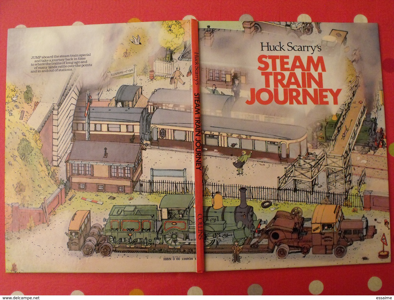 Steam Train Journey. Huck Scarry's. Collins 1979. Locomotive Gare Vapeur Michelin - Libros Ilustrados