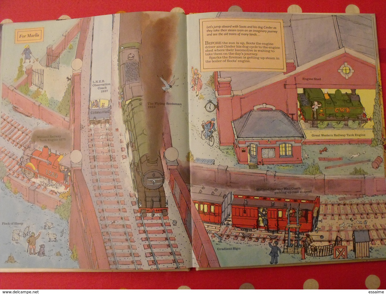 Steam Train Journey. Huck Scarry's. Collins 1979. Locomotive Gare Vapeur Michelin - Livres Illustrés