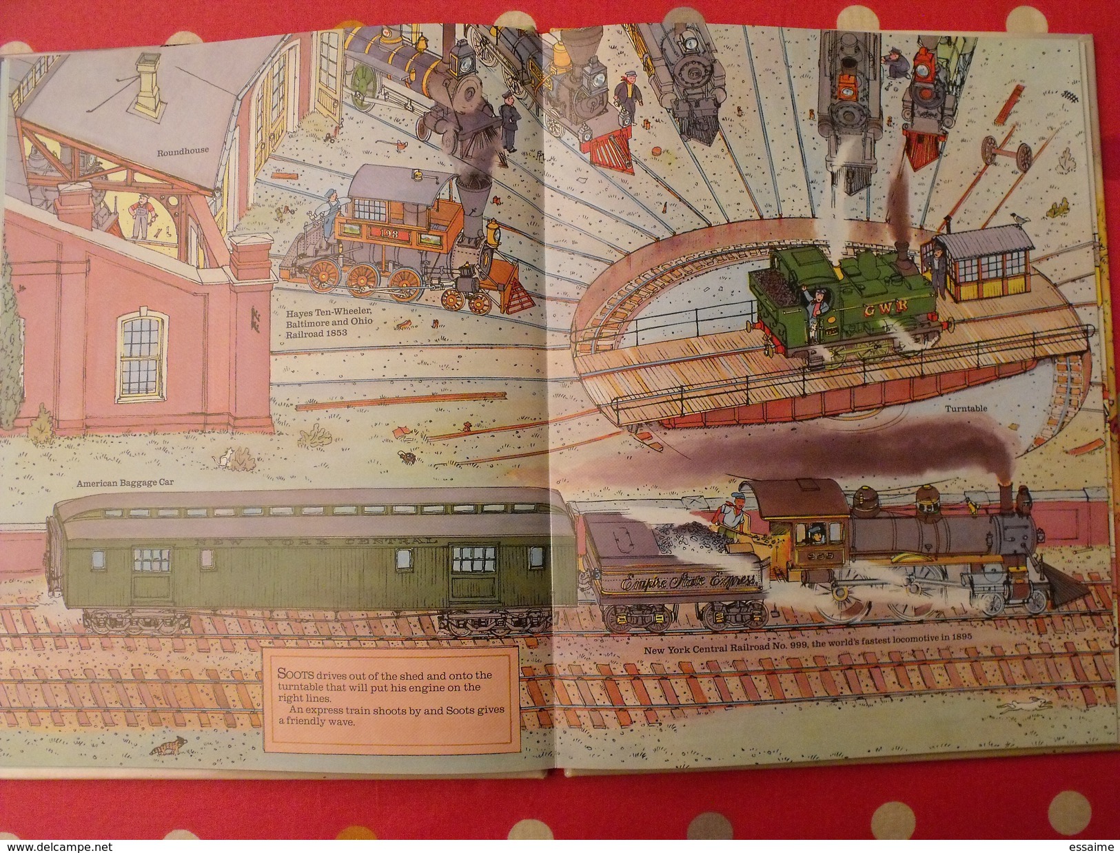 Steam Train Journey. Huck Scarry's. Collins 1979. Locomotive Gare Vapeur Michelin - Picture Books