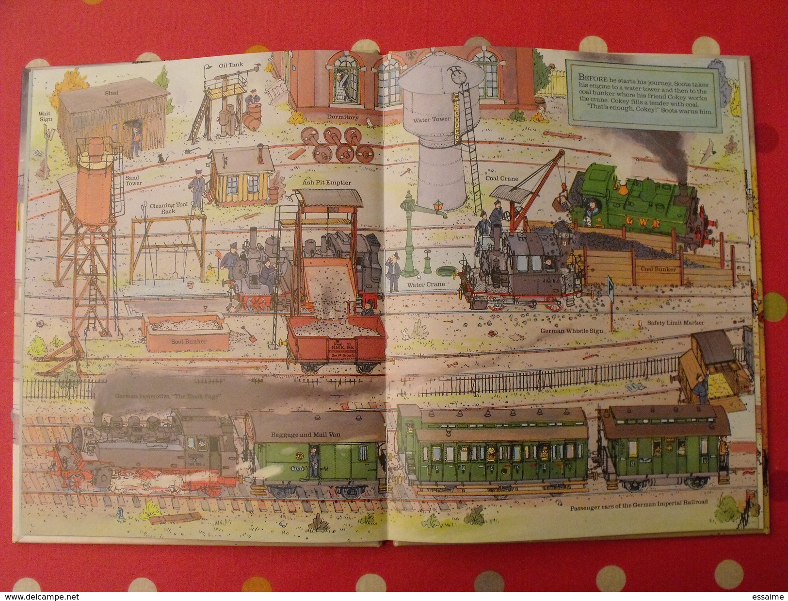 Steam Train Journey. Huck Scarry's. Collins 1979. Locomotive Gare Vapeur Michelin - Picture Books