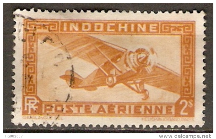 INDOCHINE   -    Aéro   -   1933 .  Y&T N° 12 Oblitéré.   AVION - Poste Aérienne