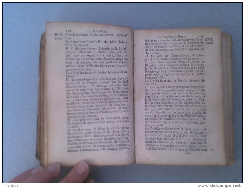 instruction sur l histoire de france et romaine par m. leragois précepteur de monseigneur L.A. de bourbon duc du maine