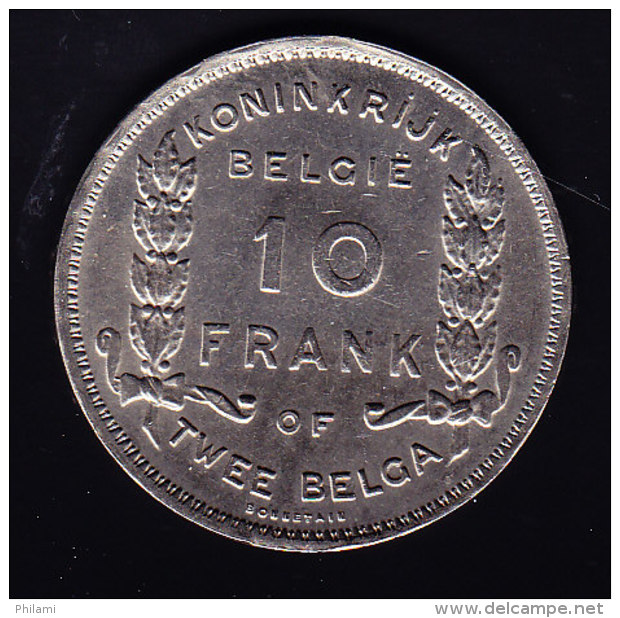 BELGIUM MORIN CAT N° 381b ALMOST UNCIRCULATED. (B25) - 10 Francs & 2 Belgas