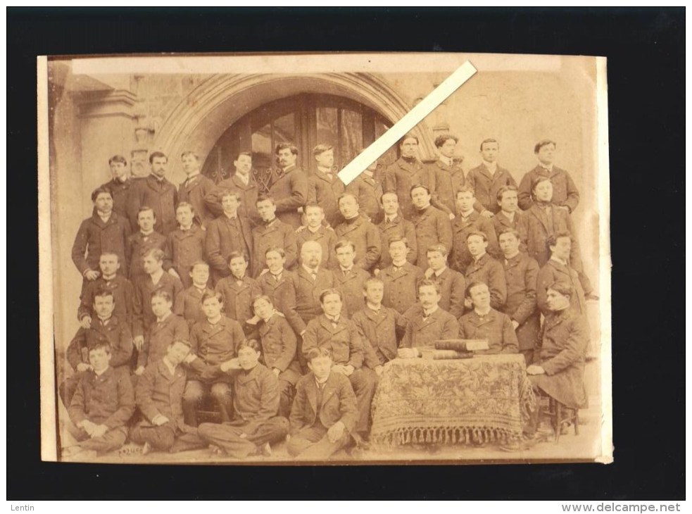 Poitiers (vienne) Enseignement - Ecole Normale D'instituteurs - Photo De Groupe Datation Verso 1905 - Lieux