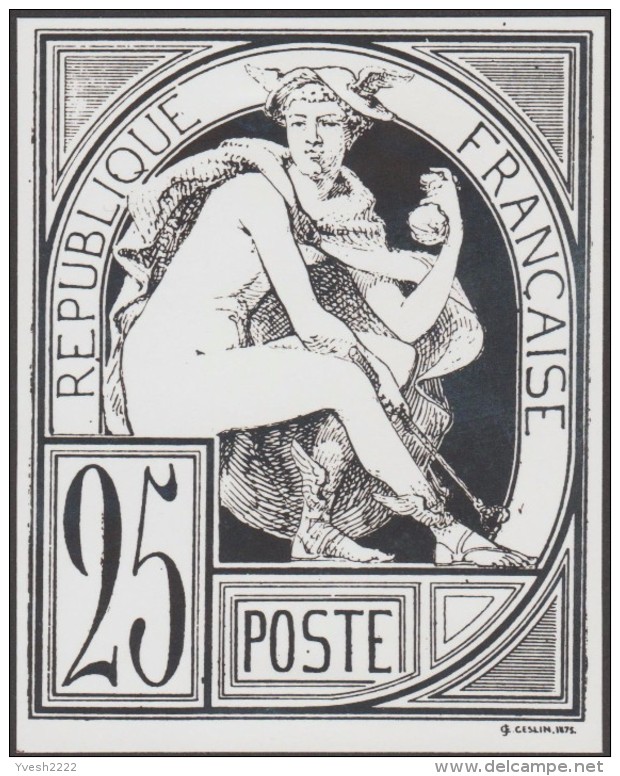 France 1875. Concours Pour L´émission De 1876 (Sage). Allégories De La République. Femme Agricultrice - Agriculture