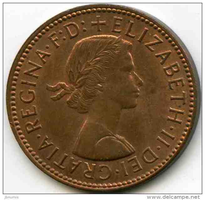 Grande-Bretagne Great Britain 1/2 Half Penny 1967 KM 896 - C. 1/2 Penny