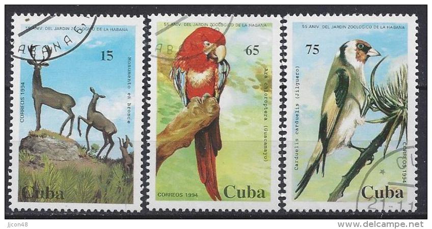 Cuba  1994  55th Ann. Of Hanava Zoo (o) - Usados