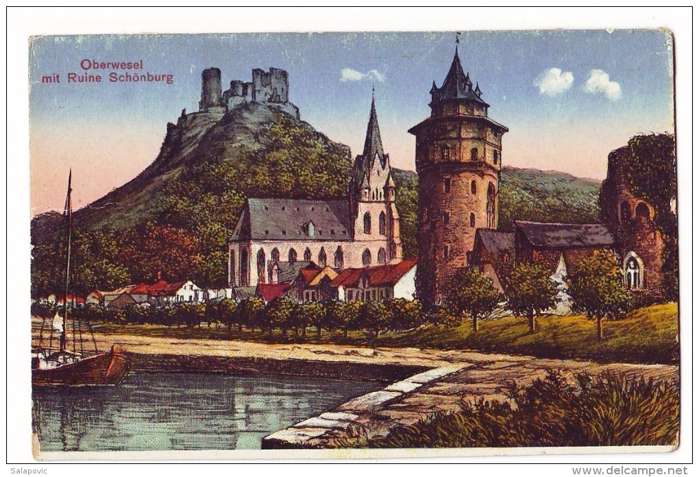 OBERWESEL Mit Ruine Schönburg - Oberwesel