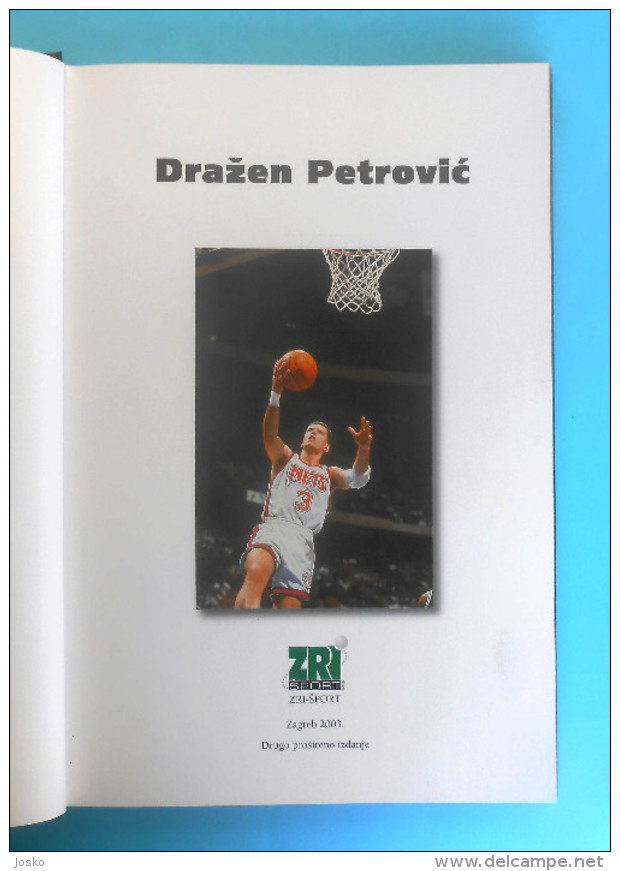 DRAZEN PETROVIC Large Monograph * Basketball NBA New Jersey Brooklyn Nets Portland Trail Blazers Real Madrid Basket-ball - Libros