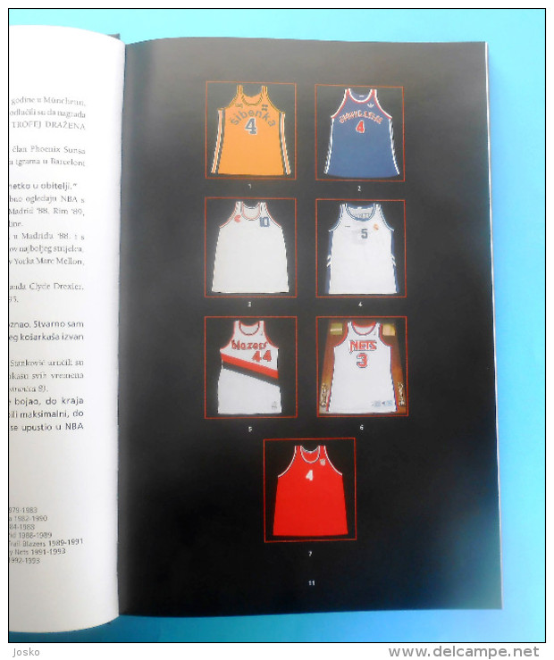 DRAZEN PETROVIC large monograph * Basketball NBA New Jersey Brooklyn Nets Portland Trail Blazers Real Madrid basket-ball