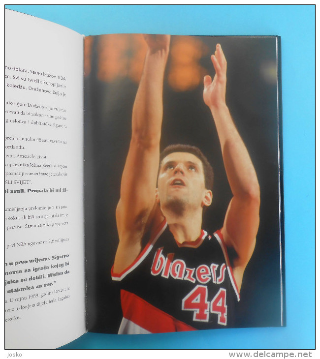 DRAZEN PETROVIC large monograph * Basketball NBA New Jersey Brooklyn Nets Portland Trail Blazers Real Madrid basket-ball