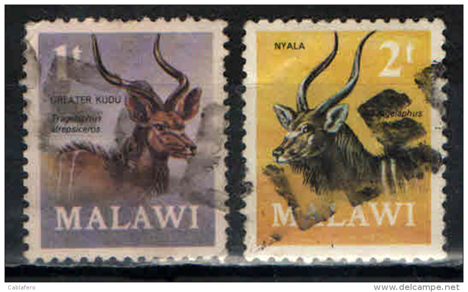 MALAWI - 1971 - ANIMALI - ANIMALS - USATI - Malawi (1964-...)