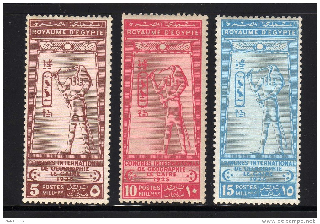 EGYPTE N° 94 A 96 NEUFS* COTE 45 € - Poste Aérienne