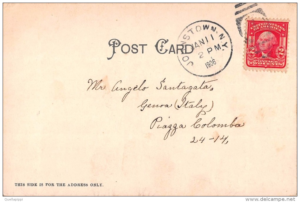 05026 "ALBANY NEW YORK - STATE CAPITOL" ANIMATA. CART SPED 1906 - Albany