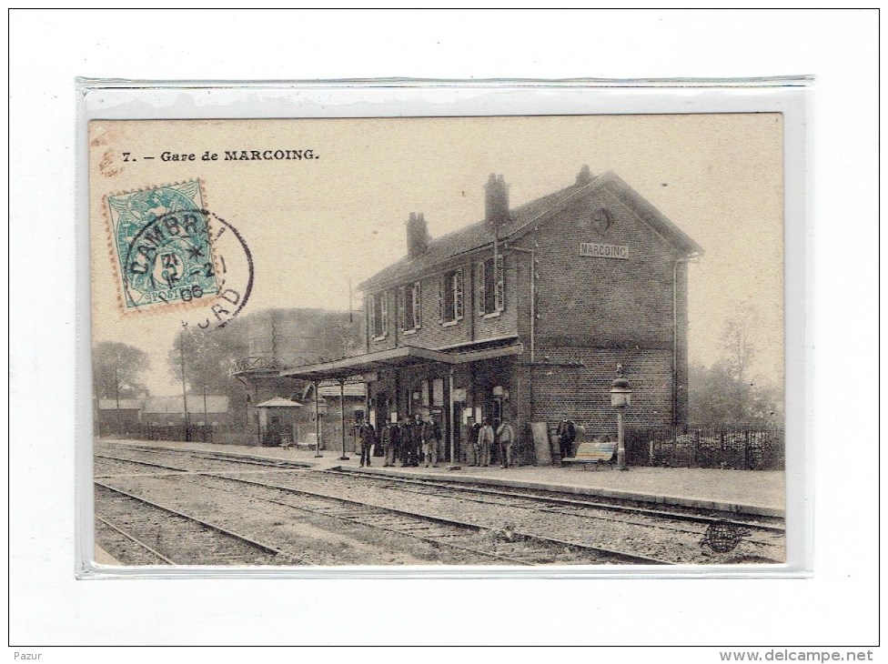 CPA 59 - 7. GARE DE MARCOING - Marcoing