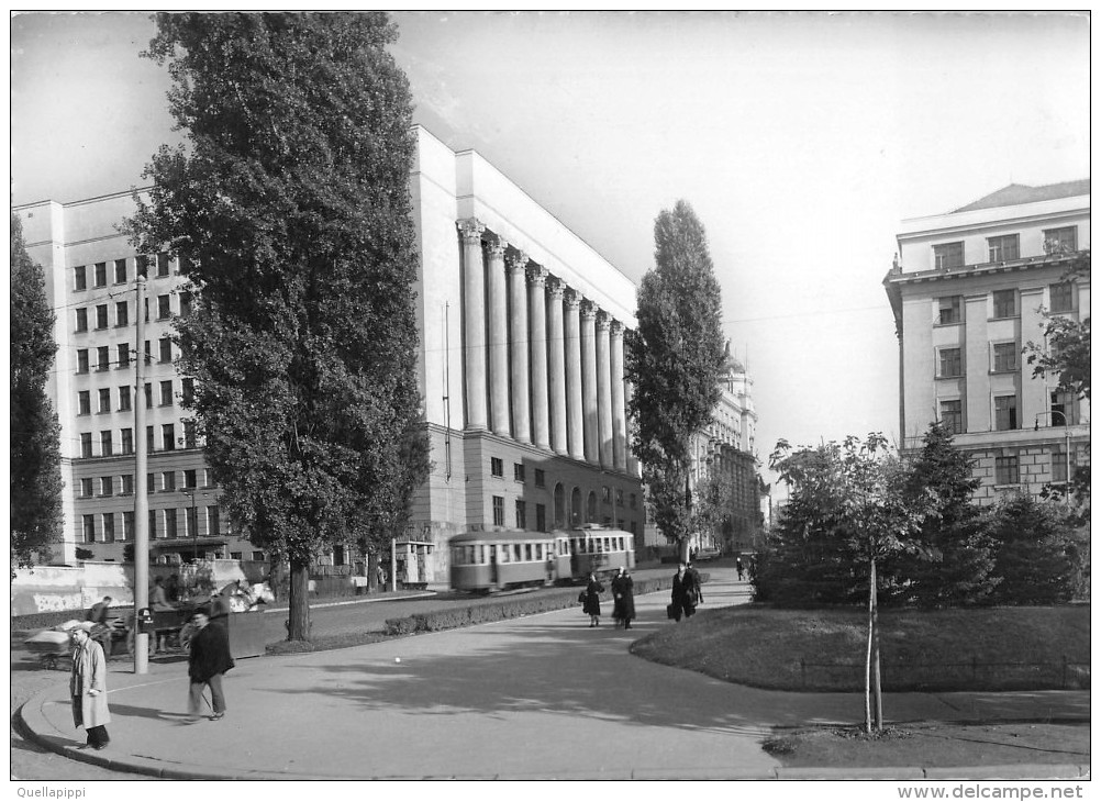 05033 "BEOGRAD - NEMANJINA ULICA" ANIMATA, TRAMWAY. CART  SPED 1959 - Serbia