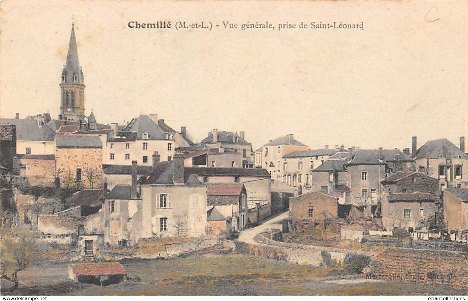 Chemillé      49      Vue Générale Prise De St Léonard   (voir Scan) - Chemille