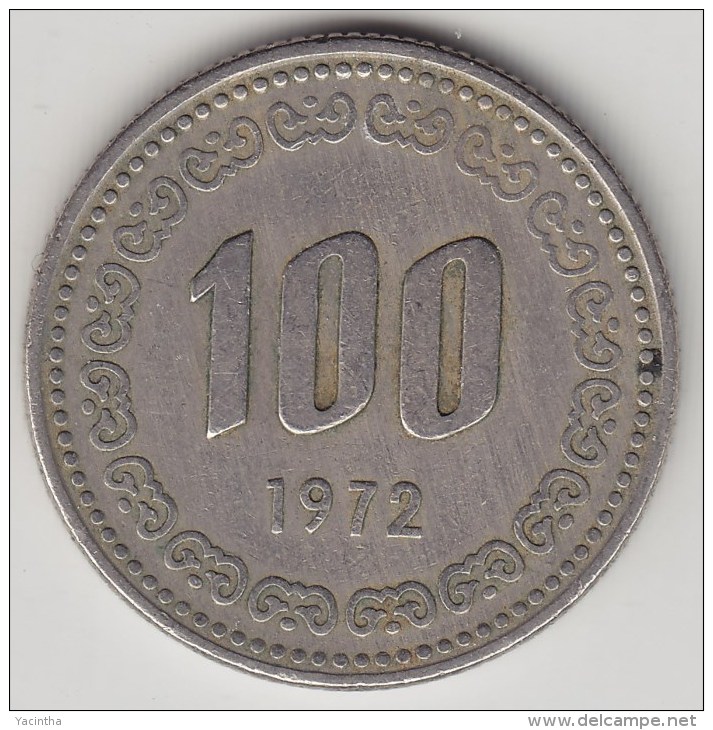 @Y@   Zuid Korea   100 Won   1972       (3628)    Zf - Korea (Süd-)