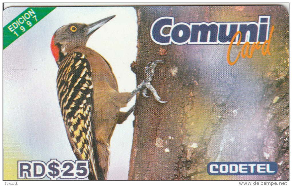 Dominicana - Bird - D$ 25 El Carpintero, 1997 Edition - Dominicana