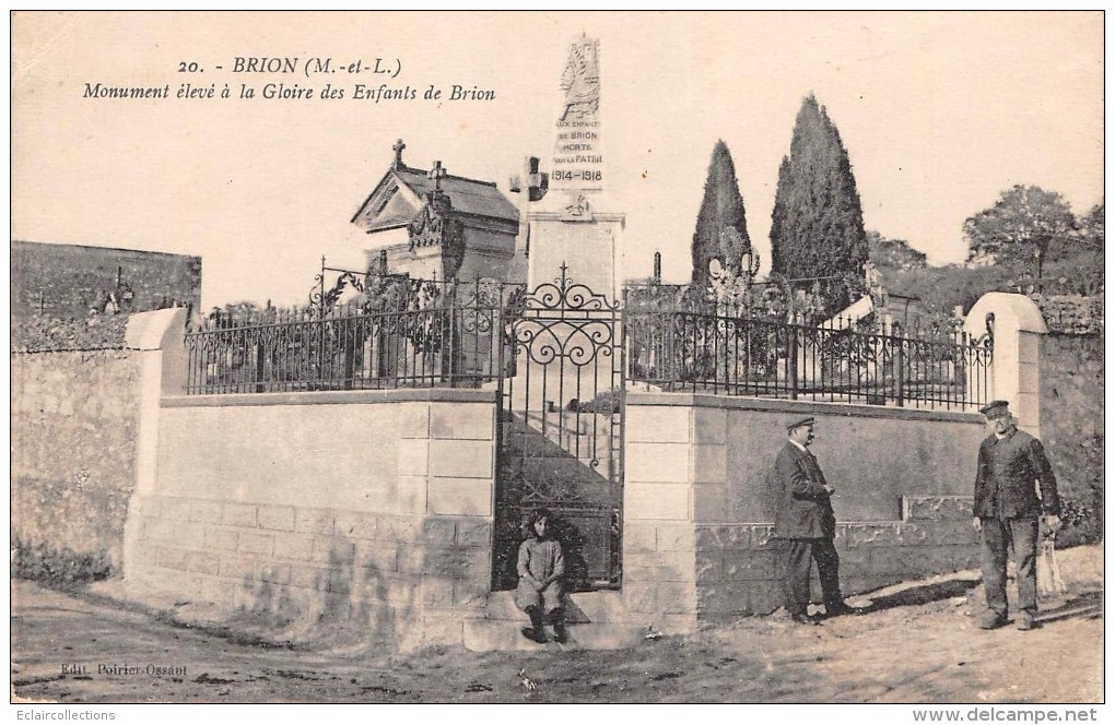 Brion      49      Monument Aux Morts Et Cimetière - Chemille