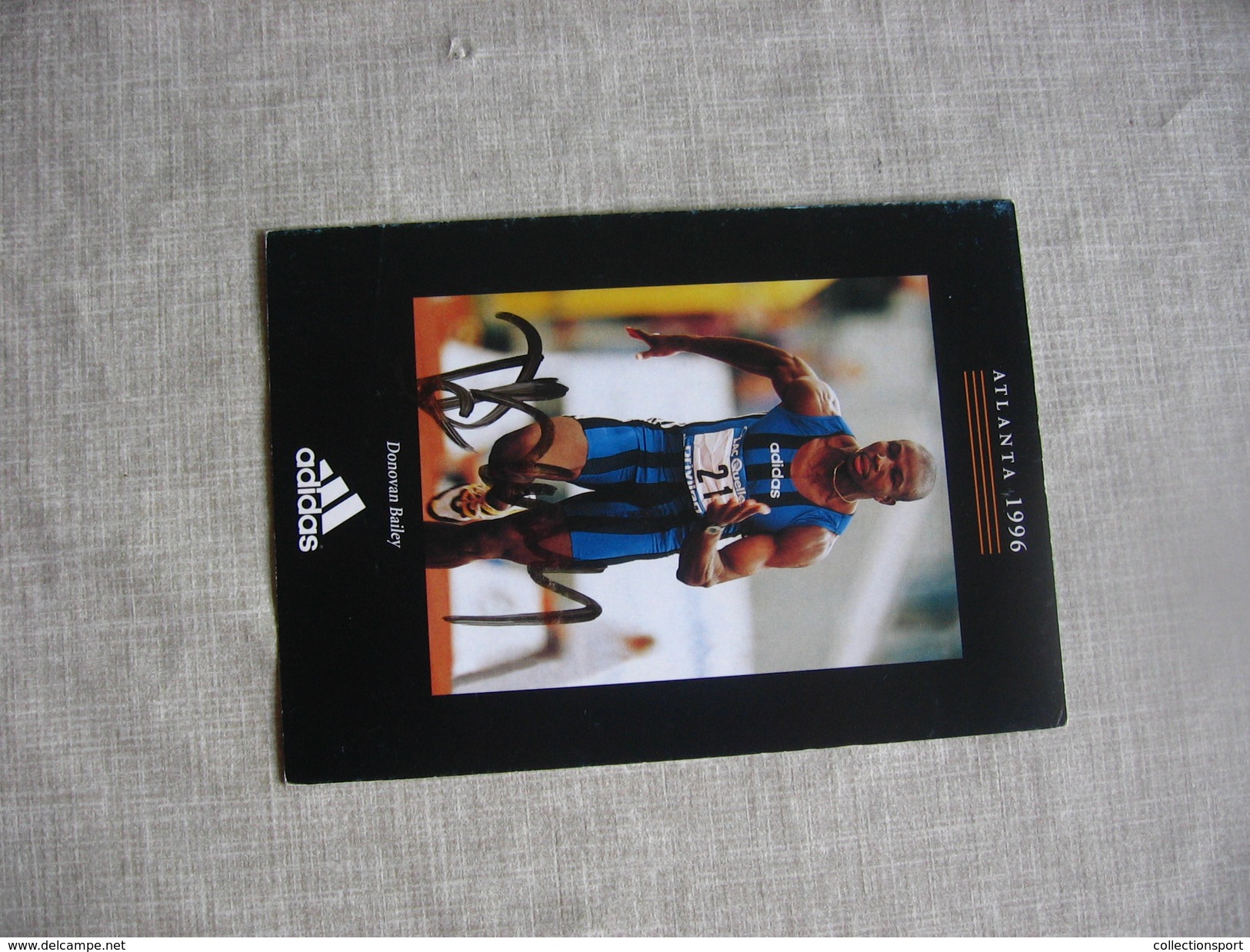 Athlétisme - Carte Signée Donovan Bailey Jeux Olympiques Atlanta - Atletica