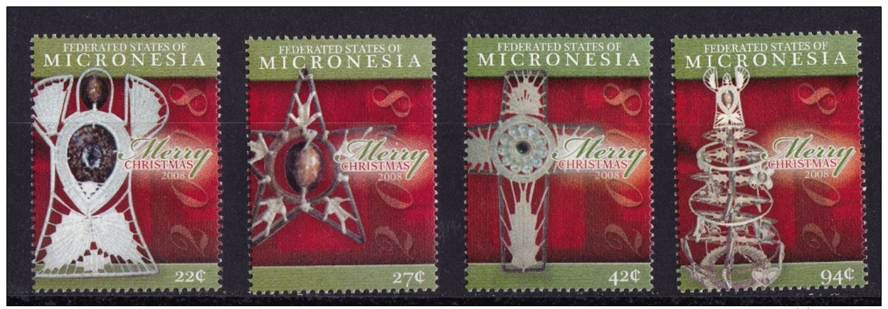 Micronesia  (Sc # 779-82), MNH, (Complete Set Of 4) Christmas  (2008) - Micronesia