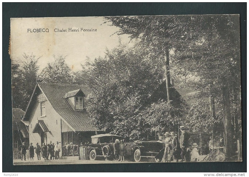 Flobecq - Chalet Henri Fontaine. Automobiles, ,  Animation.  Belle Carte. - Flobecq - Vloesberg