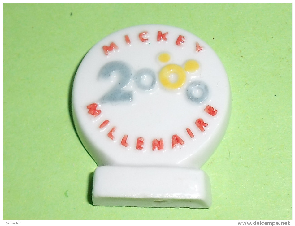 Fèves / Disney : Mickey , 2000 , Millenaire , Plaque   T30 - Disney