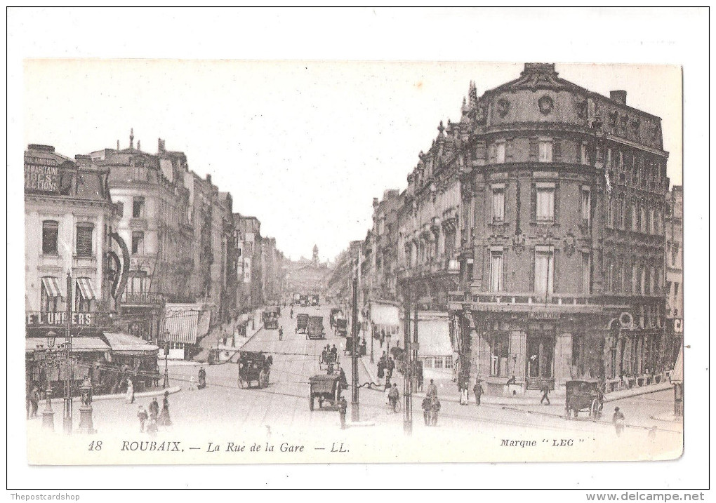 CPA 59 Roubaix Panorama Rue De La Gare Animé Unused Achat Immédiat - Rotheneuf