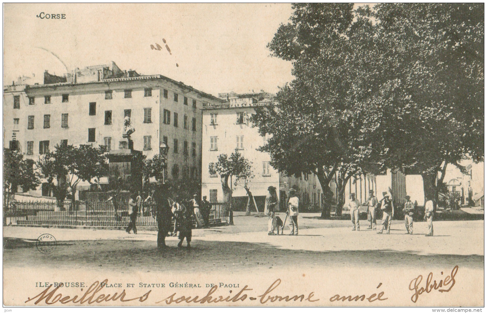 Corse - Ile Rousse - Place Et Statue Du Général De Paoli - Otros & Sin Clasificación