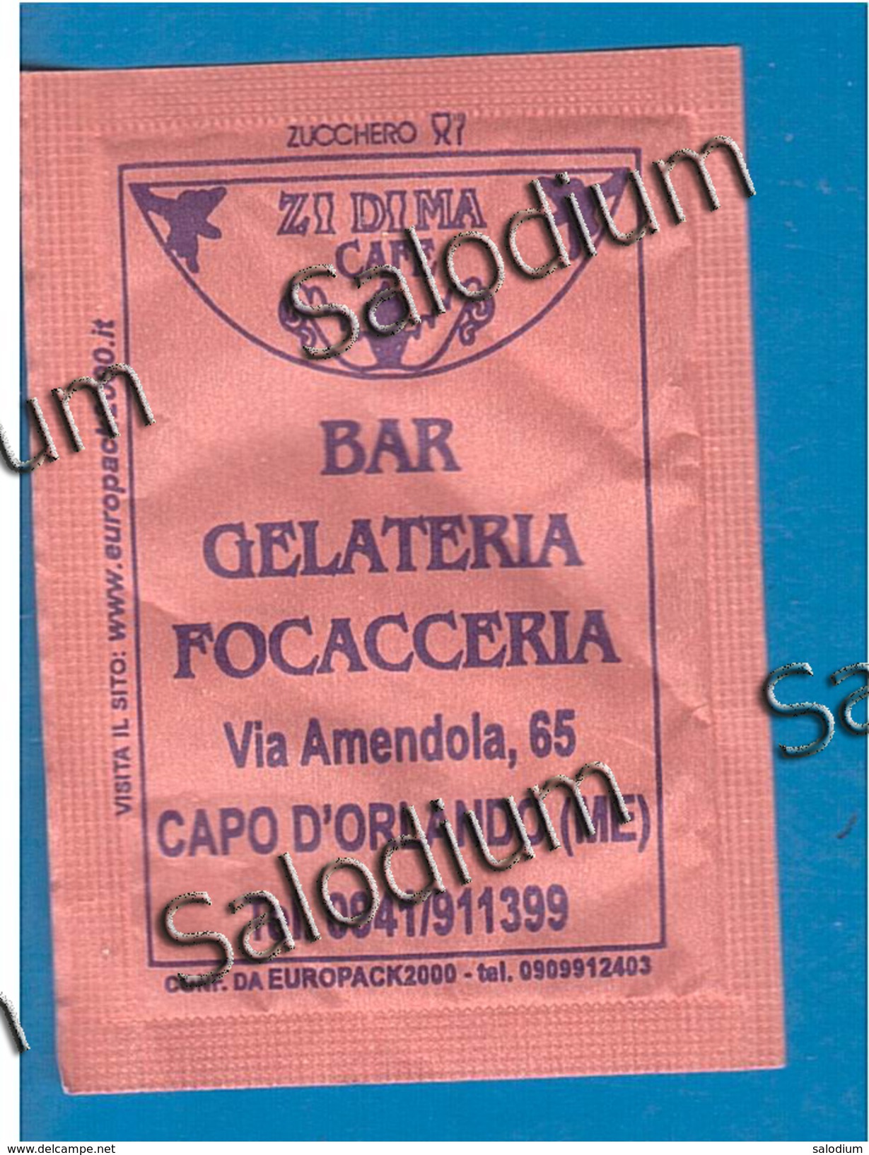 CAPO D'ORLANDO - Indovinello Siciliano Sicilia  - BUSTINA DI ZUCCHERO VUOTA - Sugar - Sucres