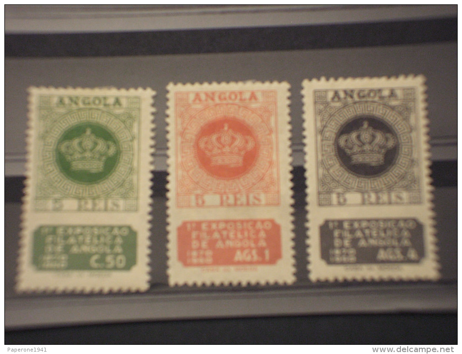 ANGOLA - 1950 ESPOSIZIONE  3 Valori - NUOVI(+) - Angola