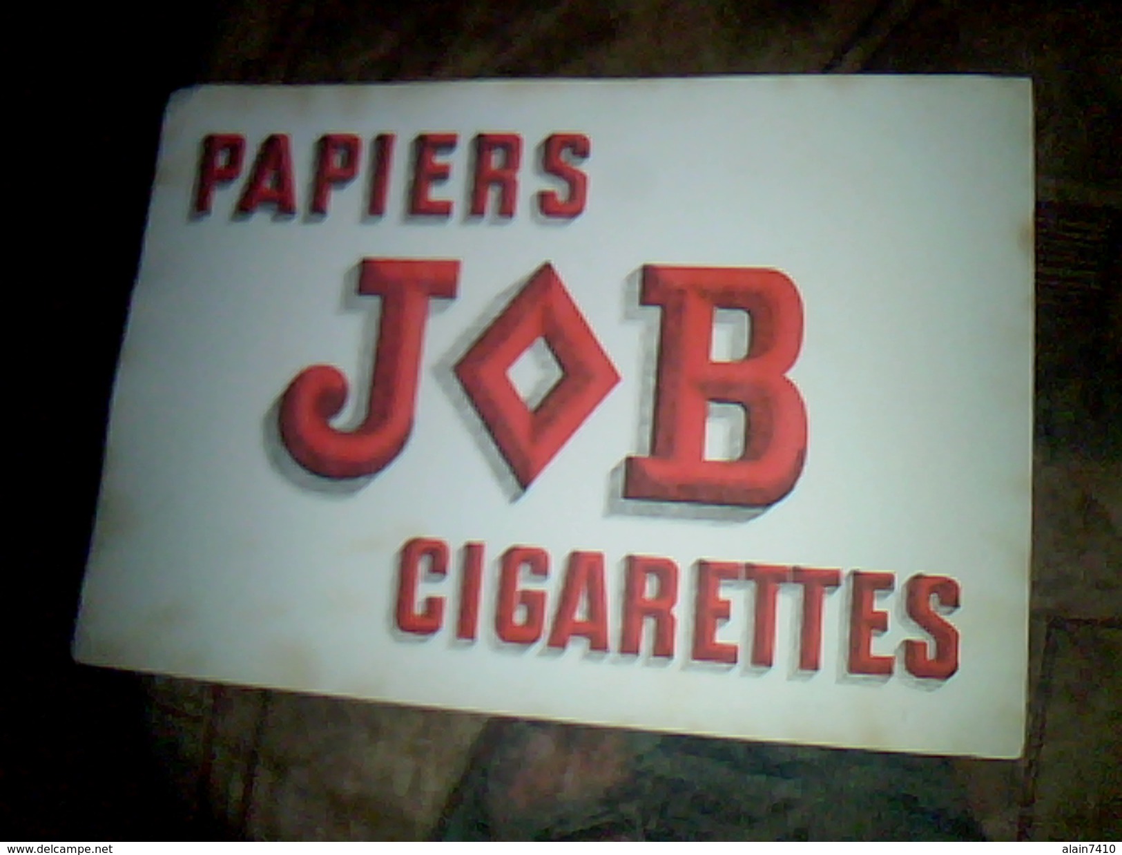 Buvard Publicitaire Papiers à Cigarette Job - J