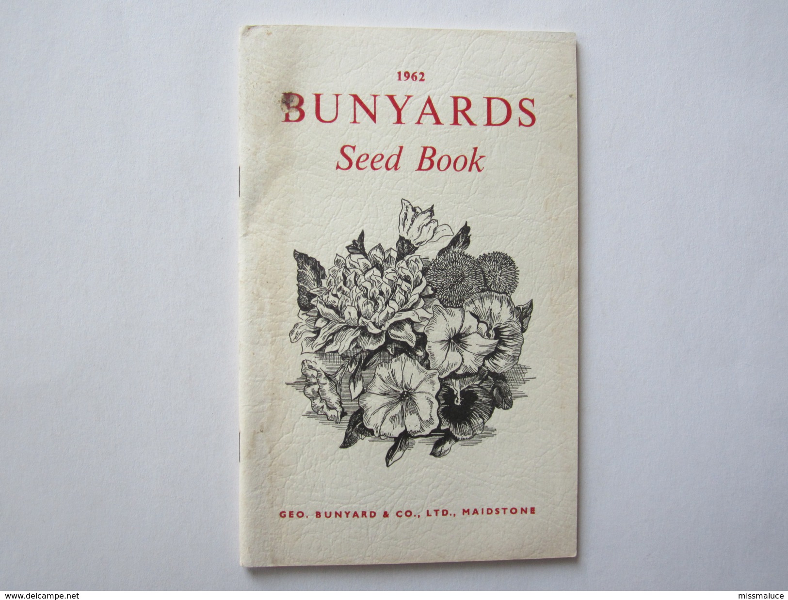 Publicité Jardin Jardinage Bunyards Seed Book Maidstone Kent - Jardinería