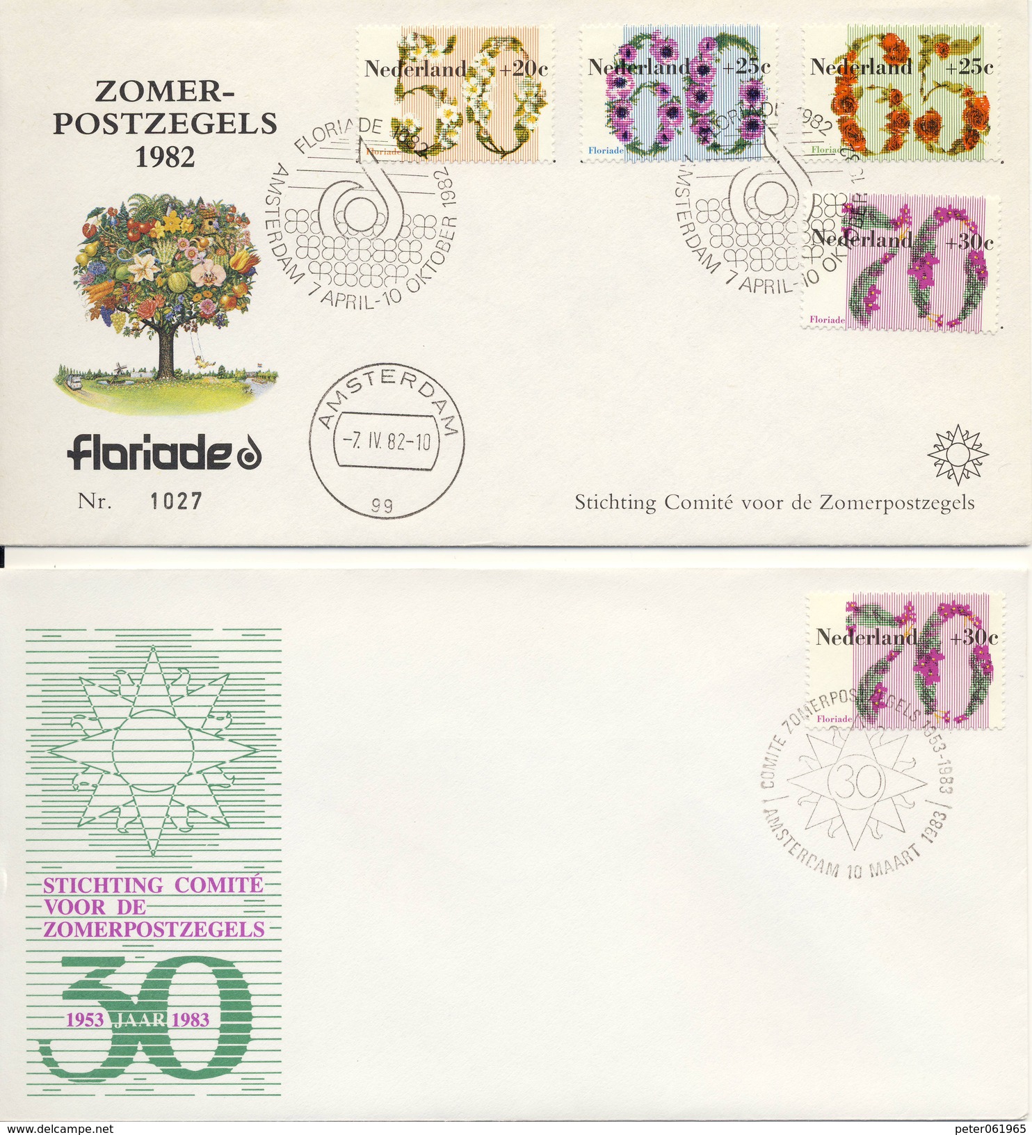 E200 (Variant) - Blanco / Open Klep (Floriade 1982) + Extra Envelop 1983 - FDC