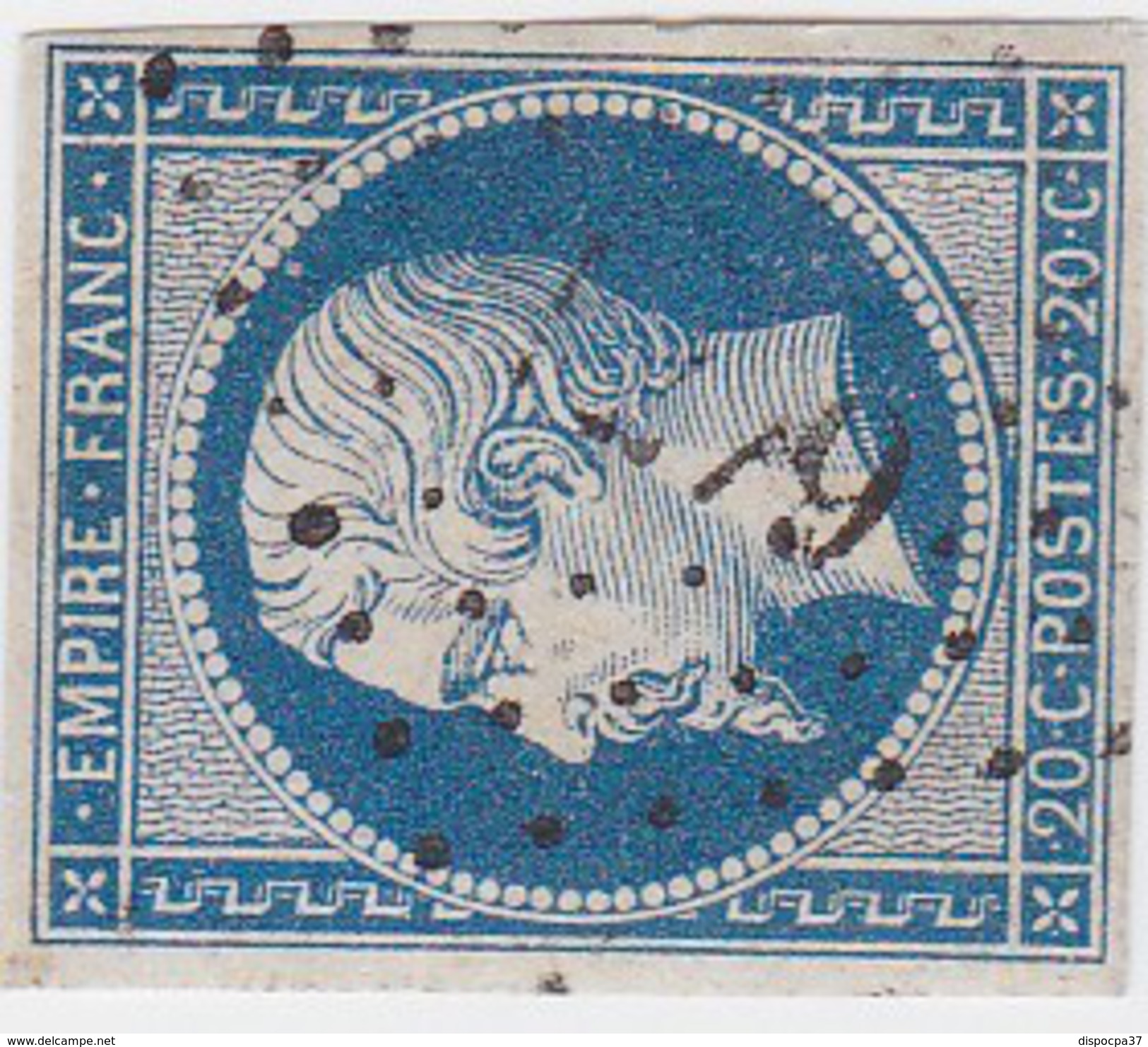 N°  14 Af Bleu Laiteux  /  PC  1279    FLAVIGNY-SUR-OZERAIN   /  COTE D' OR     LOT  9916 - 1853-1860 Napoleon III