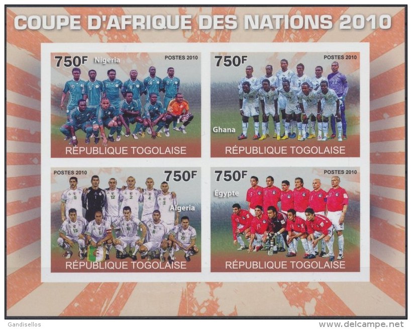 TOGO TOGOLAISE SHEET IMPERF SPORTS SOCCER FOOTBALL WORLD CUP - 2010 – South Africa