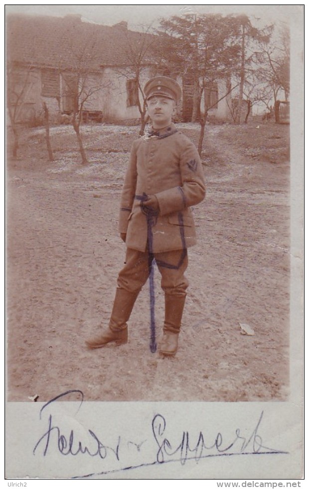 AK Foto Deutscher Soldat - 1. WK  (25706) - Guerre 1914-18