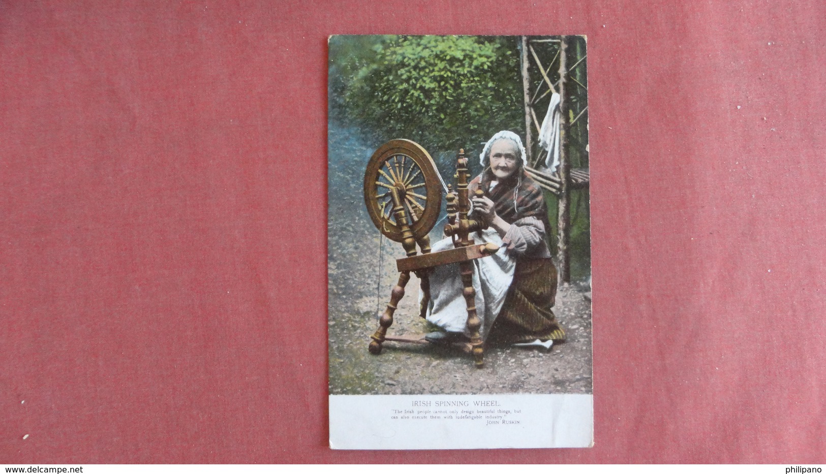 Female On Irish Spinning Wheel  --     Ref 2386 - Europe