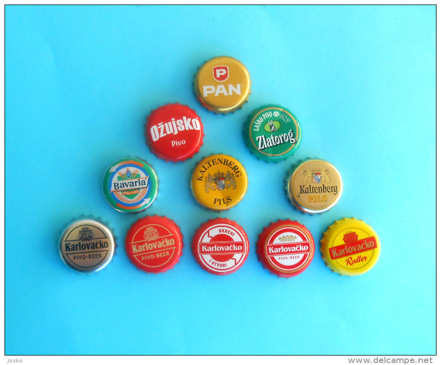 CROATIAN  Lot Of 11. Beer Bottle Caps * Biere Cerveza Pils Birra Bier Cerveja Cap Capsules De Biere Capsule Capsula - Beer