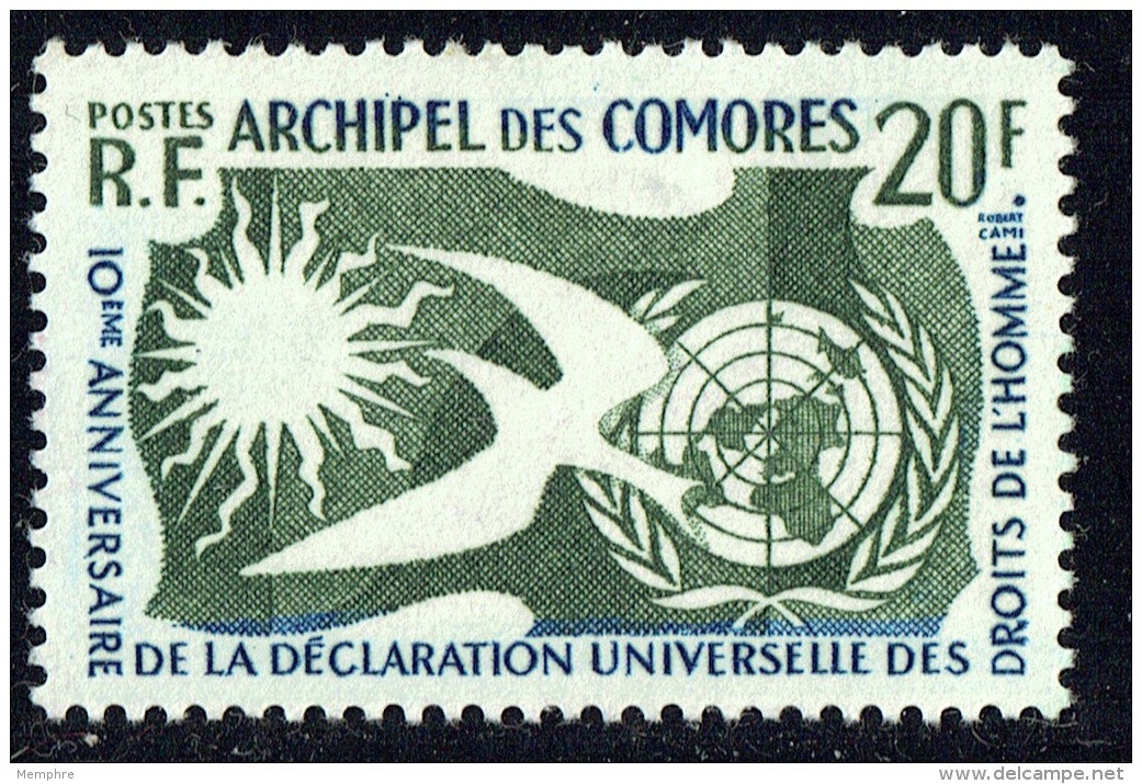 1958  10è Ann. Déclaration Des Droits De L'homme Yv 15* - Unused Stamps