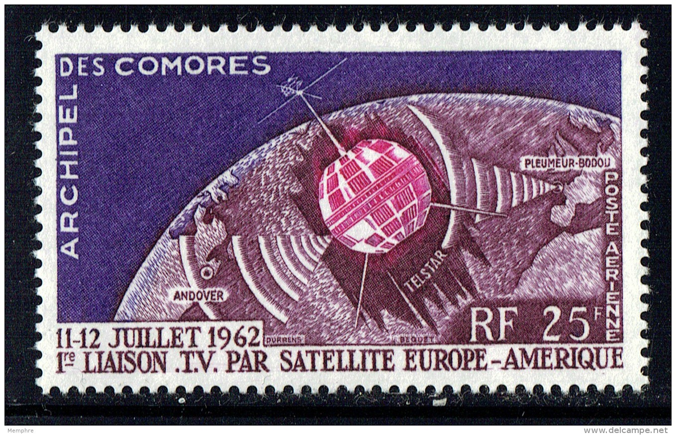 1962   1ère Liaison Par Satellite  Yv PA 7 * - Unused Stamps