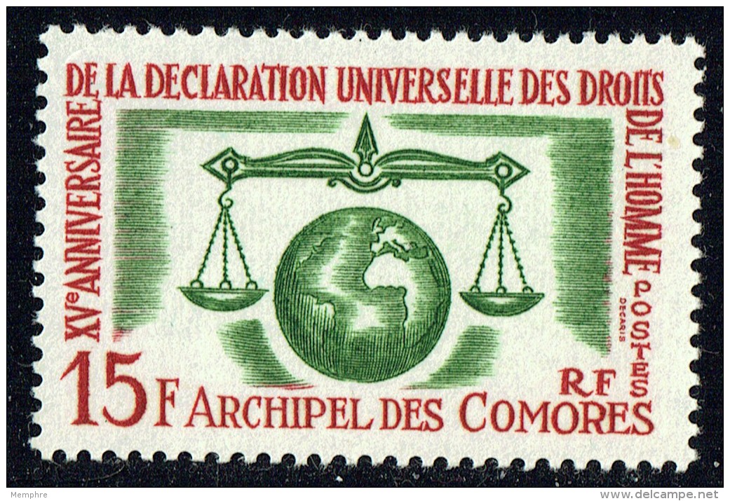 1963  15è Ann. Déclaration Des Droits De L'homme Yv 28 * - Unused Stamps