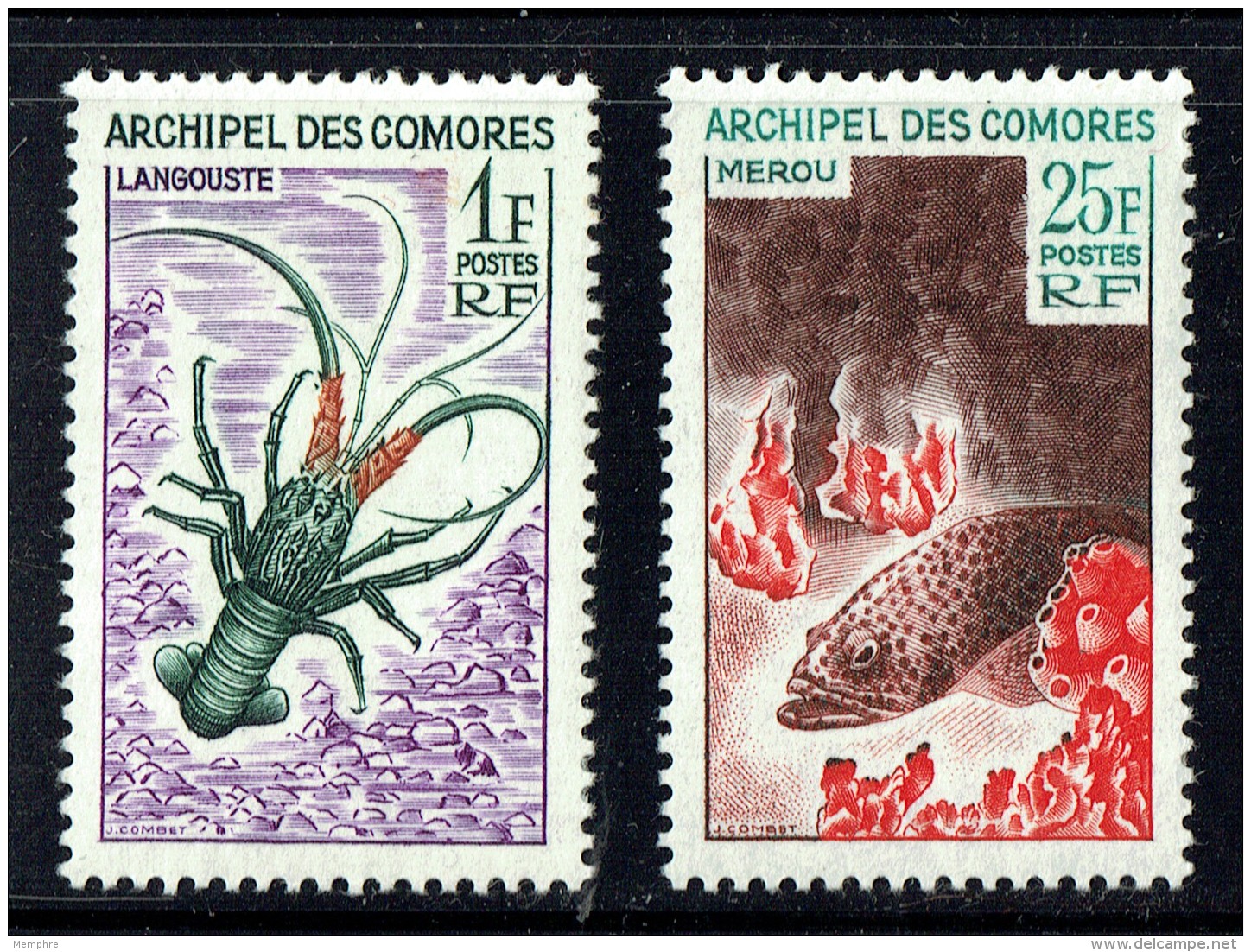 1965  Langouste, Mérou Yv 35, 38 * - Nuevos