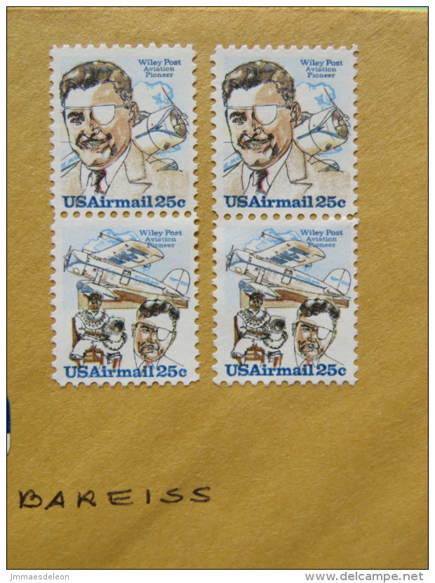 USA 1979 Cover Chicago To Germany - Planes Pilots Wiley Post - Briefe U. Dokumente