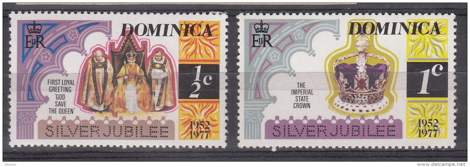 Dominica 1977 Mi#525-526 Mint Never Hinged - Dominica (1978-...)