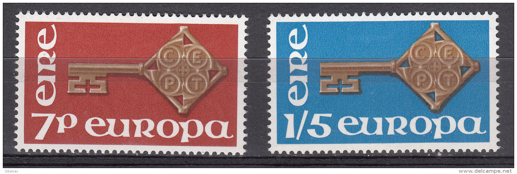 Ireland 1968 Europa CEPT Mi#202-203 Mint Never Hinged - Neufs