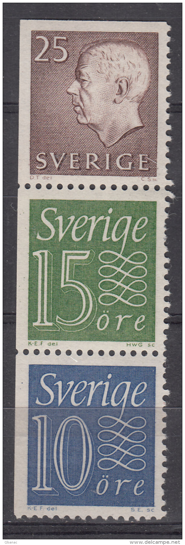 Sweden Nice Se-Tenant Piece, Mint Never Hinged - Feuilles Complètes Et Multiples