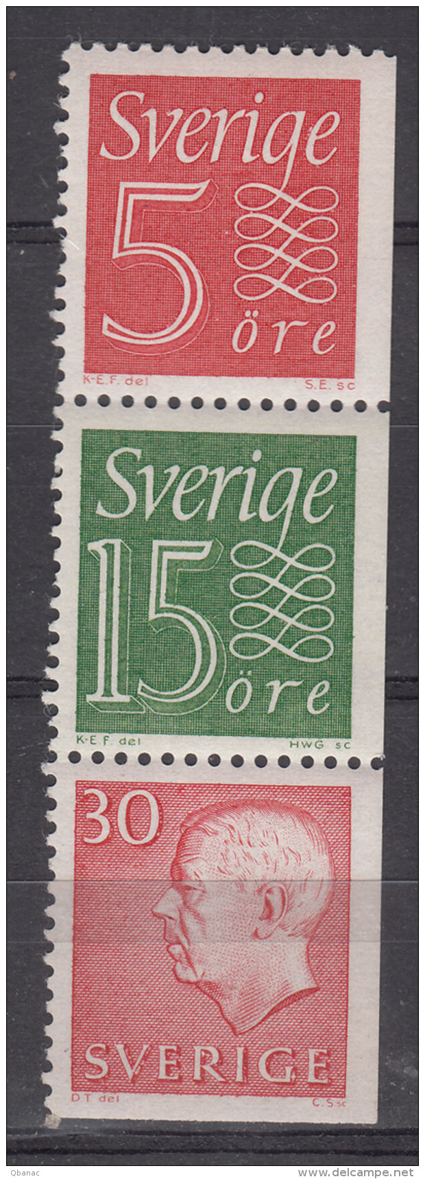 Sweden Nice Se-Tenant Piece, Mint Never Hinged - Feuilles Complètes Et Multiples