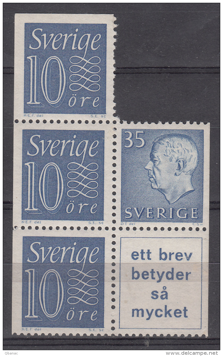 Sweden Nice Se-Tenant Piece, Mint Never Hinged - Feuilles Complètes Et Multiples